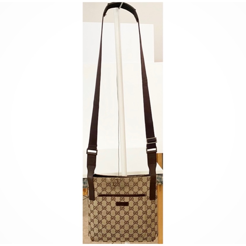 💯Authentic Gucci Monogram Crossbody Messenger Bag